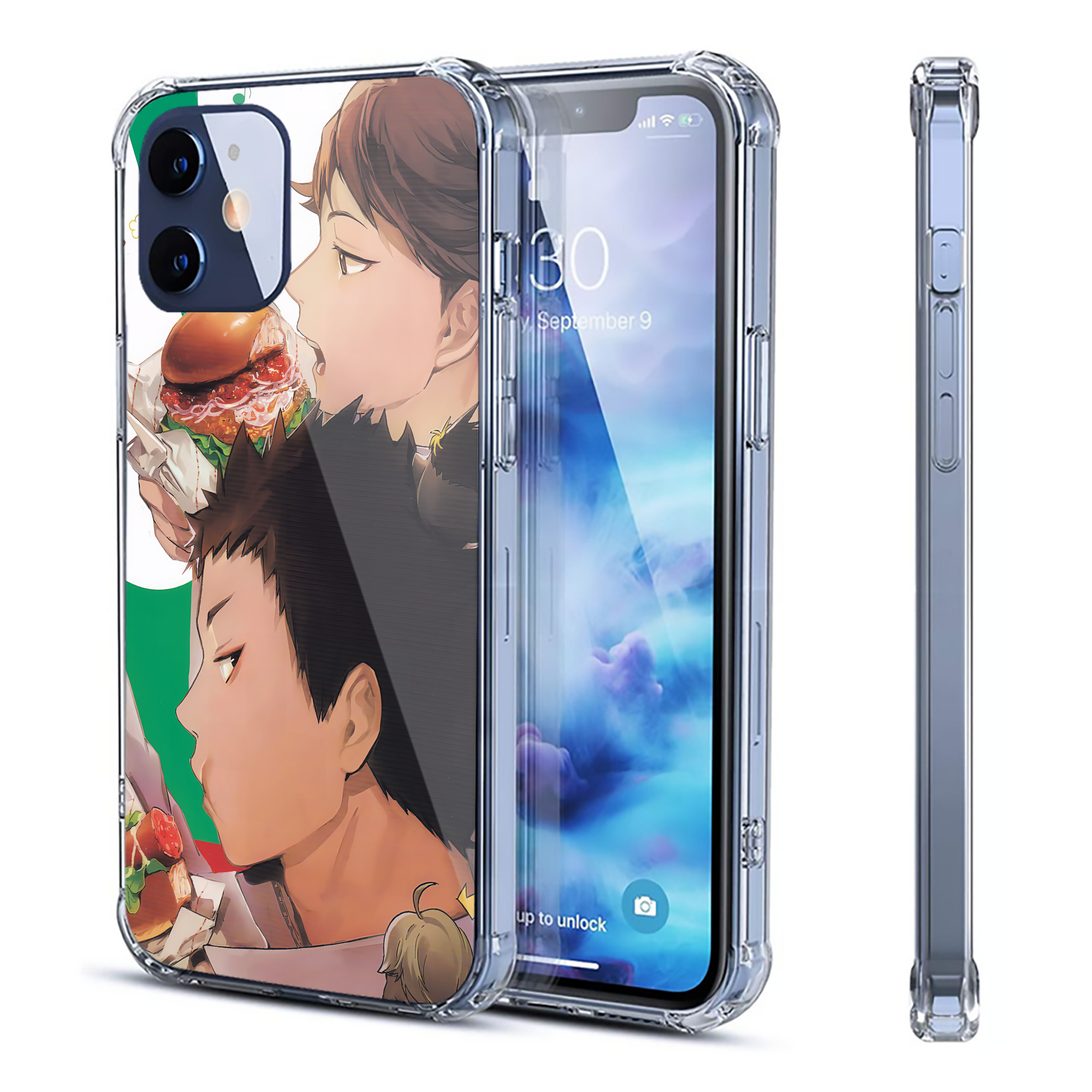 （画像用） ハイキュー!! Haikyu!! 【iPhone 12シリーズ対応】透明スマホケース（クリアソフトケース）